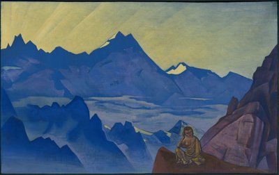 Milarepa, az, aki megtört, "Kelet zászlói" sorozat, 1925 alkotó: Nicholas Roerich