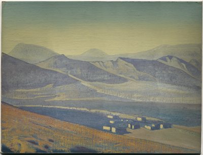 Szentélyek és fellegvárak, az azonos című sorozatból, 1925 alkotó: Nicholas Roerich