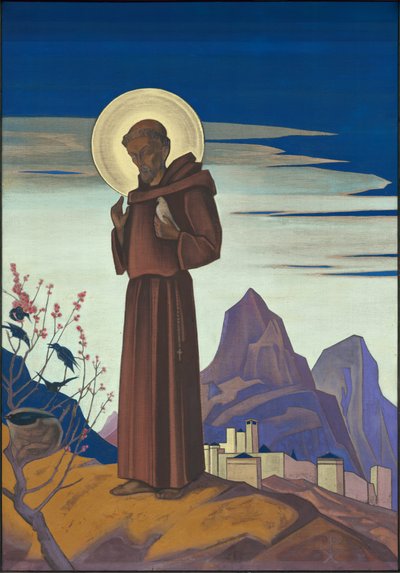 Szent Ferenc, 1932 alkotó: Nicholas Roerich