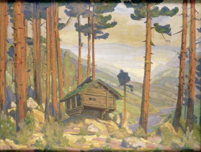 Színpadterve a "Peer Gynt" számára, 1912 alkotó: Nicholas Roerich