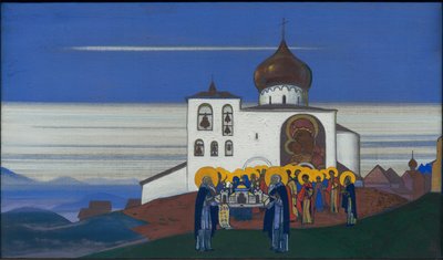 Zvenigorod, 1933 alkotó: Nicholas Roerich