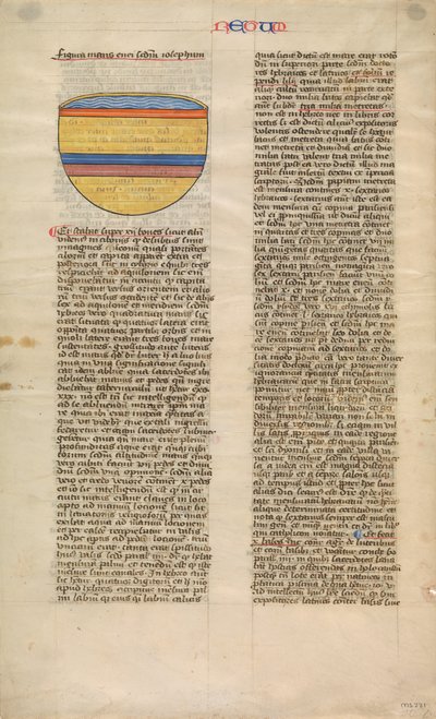 Brazen Sea, a Postilla Litteralis hat illusztrált levelének egyike..., kb. 1360-1380. alkotó: Nicholas of Lyra