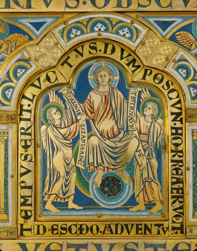 A második eljövetel ... (zománc aranyozott rézre) alkotó: Nicholas of Verdun