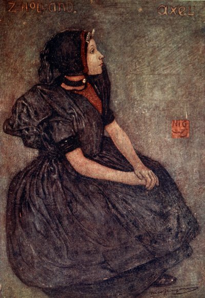 Egy zeelandi lány, 1904 alkotó: Nico Jungman