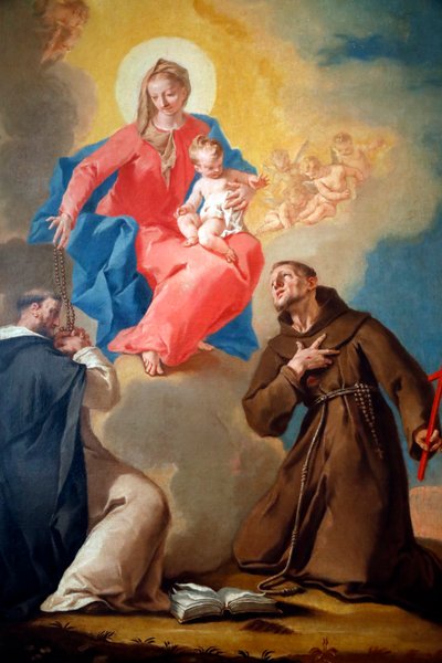 A Nemzeti Galéria. Rózsafüzér Szűzanya Szent Domonkossal és Szent Ferenc d
