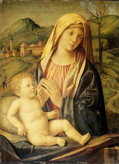 Szűz és Gyermek alkotó: Nicolò Rondinello (attributed to)