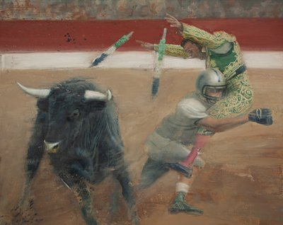 Corrida I, 2016 (olaj, vászon) alkotó: Nicola Pucci