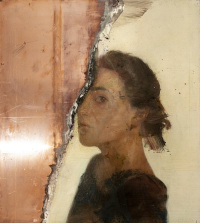 Szófia, 2023 (olaj, réz) alkotó: Nicola Pucci