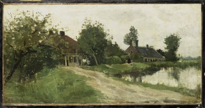 Breukelen közelében a Vecht alkotó: Nicolaas Bastert