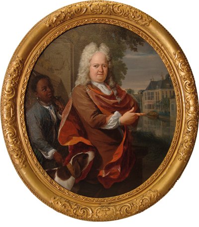 Francois van Bredehoff szolgája, Tabo Jansz kíséretében alkotó: Nicolaas Verkolje