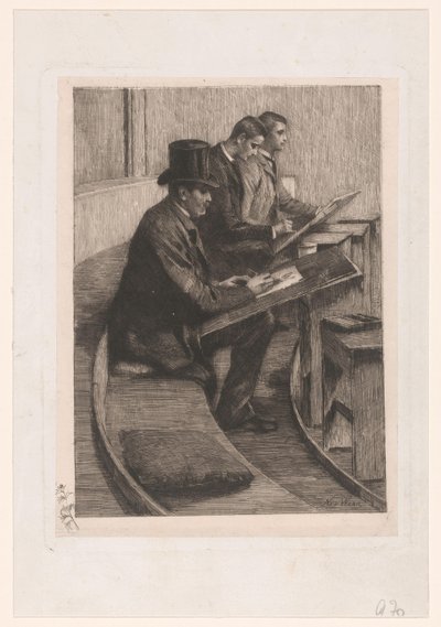 Férfiak rajzolása alkotó: Nicolaas van der Waay