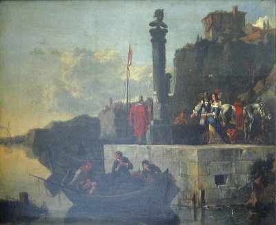 olasz tengeri kikötő alkotó: Nicolaes Berchem