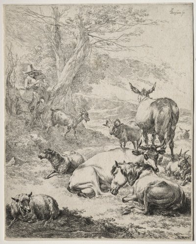Nyugalomban lévő csorda alkotó: Nicolaes Berchem