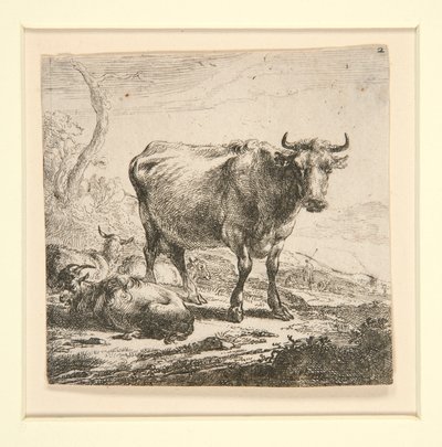 A tehenek készlete, a tejeslányral alkotó: Nicolaes Berchem