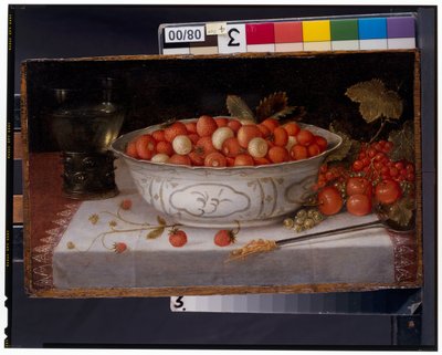 Still Life Of Fraises-De-Bois In A Wanli Porcelain Bowl alkotó: Nicolaes Gillis