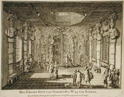 Ganimedes barlangja (metszet) alkotó: Nicolaes Jansz  Visscher