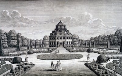 A Frydenlund ház és kert kilátása alkotó: Nicolaes Jansz Visscher