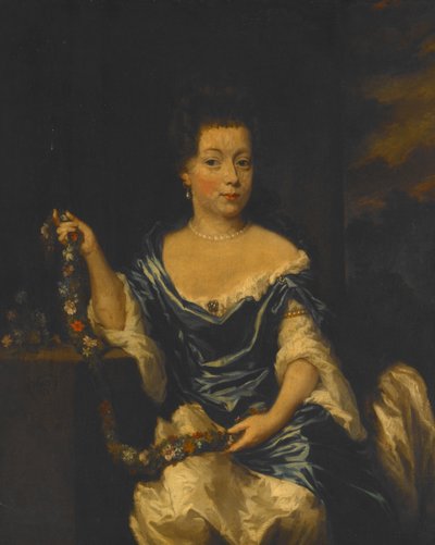 Egy hölgy portréja alkotó: Nicolaes Maes