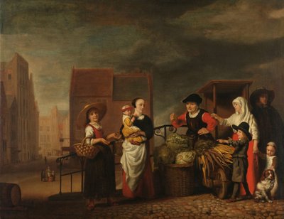 Zöldségpiac alkotó: Nicolaes Maes
