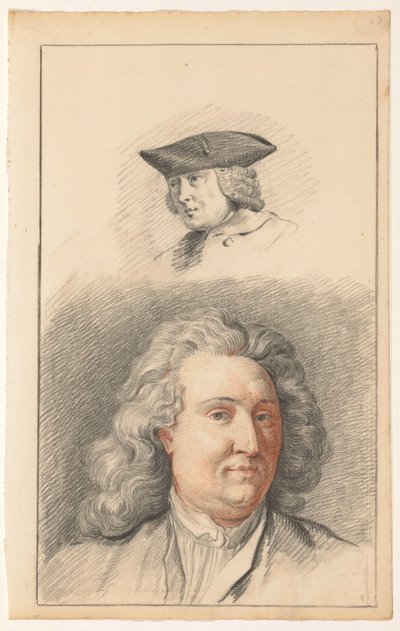Két férfi fej alkotó: Nicolaes Muys