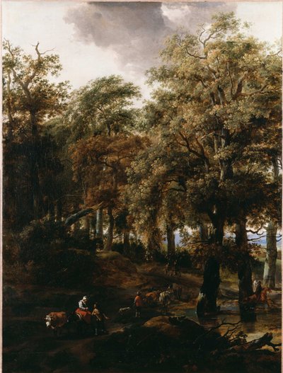 Út egy erdőn át alkotó: Nicolaes Pietersz. Berchem