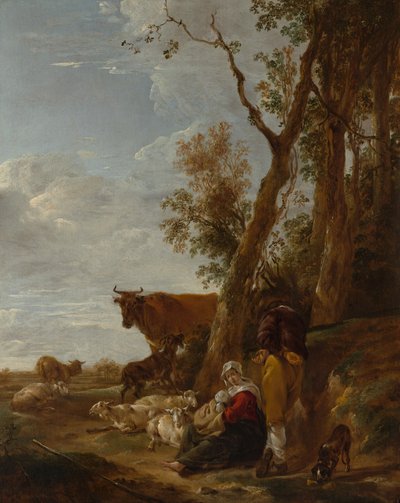 Pihenés, 1644. alkotó: Nicolaes Pietersz. Berchem