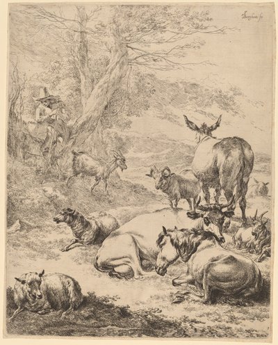 Pihenő csorda alkotó: Nicolaes Pietersz Berchem