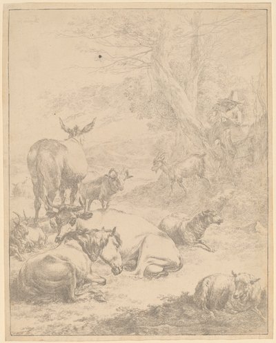 Pihenő csorda alkotó: Nicolaes Pietersz Berchem