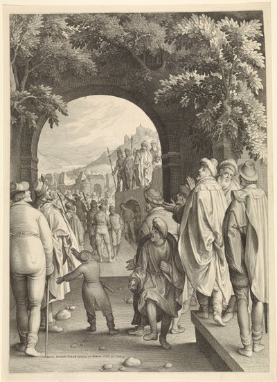 Ecce Homo Krisztus szenvedése (sorozat címe) alkotó: Nicolaes de Bruyn
