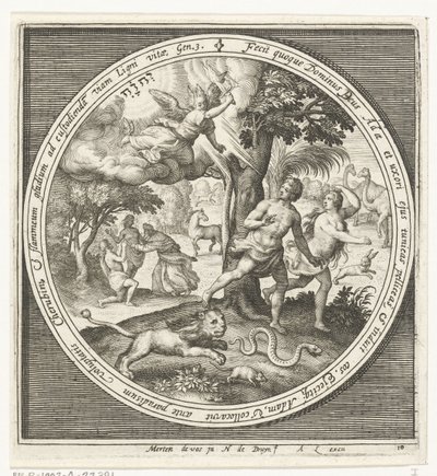 Kiűzetés a Paradicsomból alkotó: Nicolaes de Bruyn