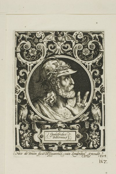 Godfrey of Bouillon, kilencedik lemez a Kilenc Méltóságból alkotó: Nicolaes de Bruyn