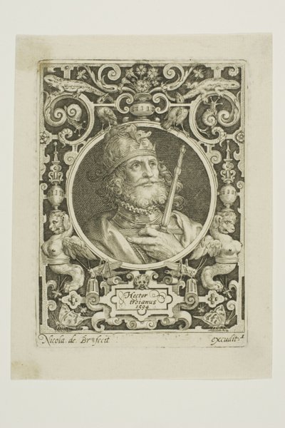 Trójai Hektor, első lemez a Kilenc méltóságból alkotó: Nicolaes de Bruyn