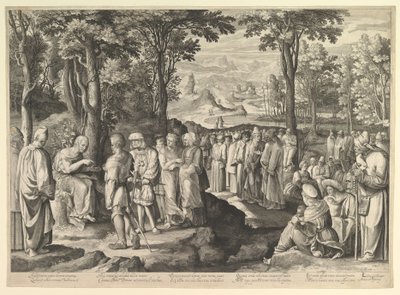 Keresztelő János prédikál a sivatagban, kb. 1527-28 alkotó: Nicolaes de Bruyn
