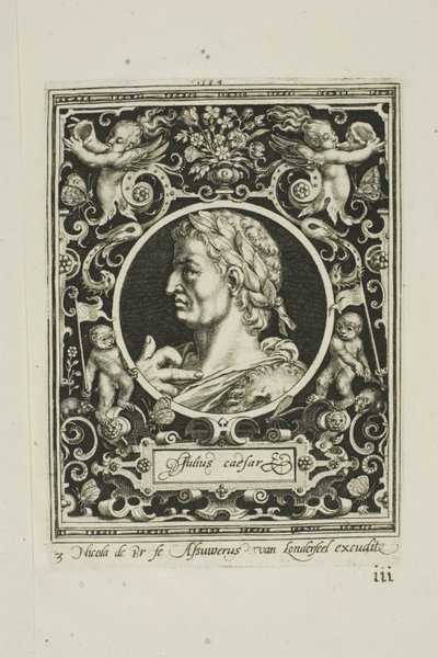 Julius Caesar, harmadik lemez A kilenc méltóságból alkotó: Nicolaes de Bruyn
