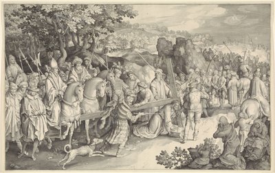 A kereszt hordozása alkotó: Nicolaes de Bruyn