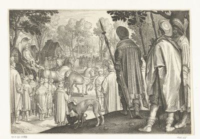 József diadalmenete a fáraó szekerén Joseph története (sorozat címe) alkotó: Nicolaes de Bruyn