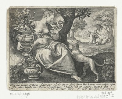 Szaglóérzék Five Senses (sorozat címe) alkotó: Nicolaes de Bruyn