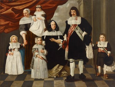 Egy család portréja. alkotó: Nicolaes de Helt Stockade