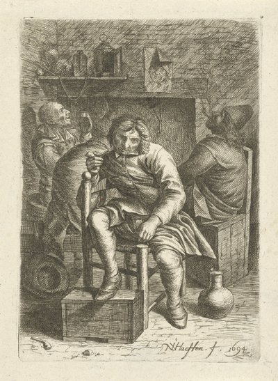dohányzó ember alkotó: Nicolaes van Haeften