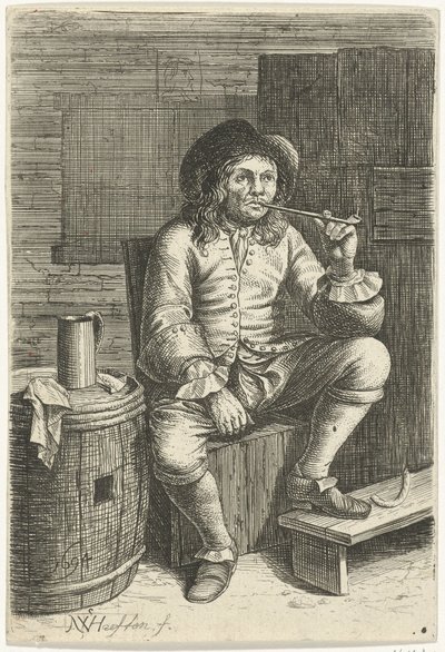 dohányzó ember alkotó: Nicolaes van Haeften