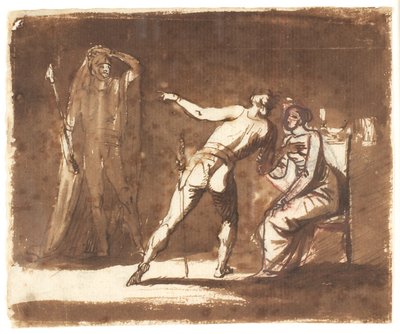 Hamlet az anyjával alkotó: Nicolai Abildgaard
