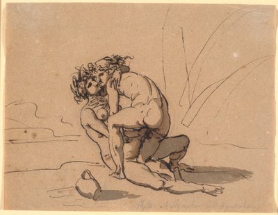 Hylas, akit a nimfa simogatott alkotó: Nicolai Abildgaard