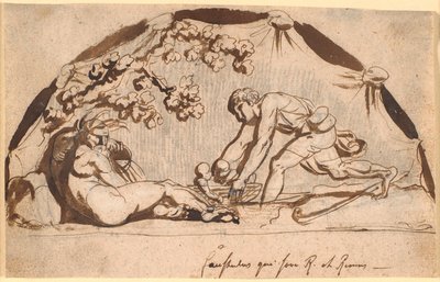 Hyrden Faustulus kereső Romulus és Remus alkotó: Nicolai Abildgaard