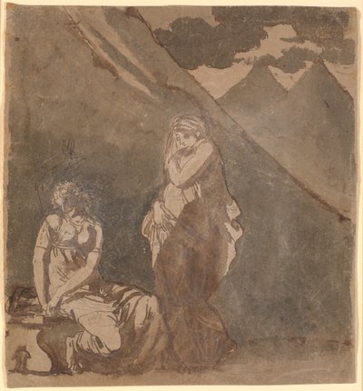 Jelenet Voltaire "Le triumvirat" című művéből, feltehetően 1. felvonás, 1. jelenet alkotó: Nicolai Abildgaard