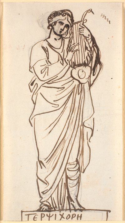 Terpsichore, a tánc múzsája alkotó: Nicolai Abildgaard