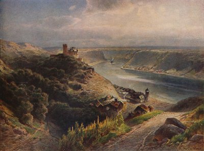 Katz-kastély Lorelei-re, Katz-kastély Lorelei-re néz, 1923. alkotó: Nicolai Astudin
