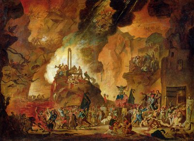 A guillotine diadala a pokolban alkotó: Nicolas Antoine Taunay