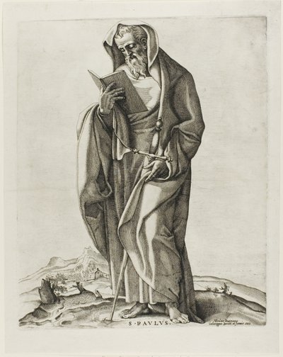 Álló öregember: Szent Pál alkotó: Nicolas Beatrizet