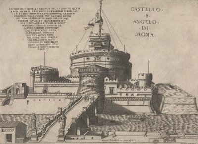 Római S. Angelo kastélya alkotó: Nicolas Beatrizet