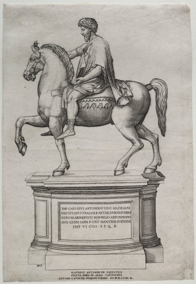 Marcus Aurelius lovas szobra alkotó: Nicolas Beatrizet